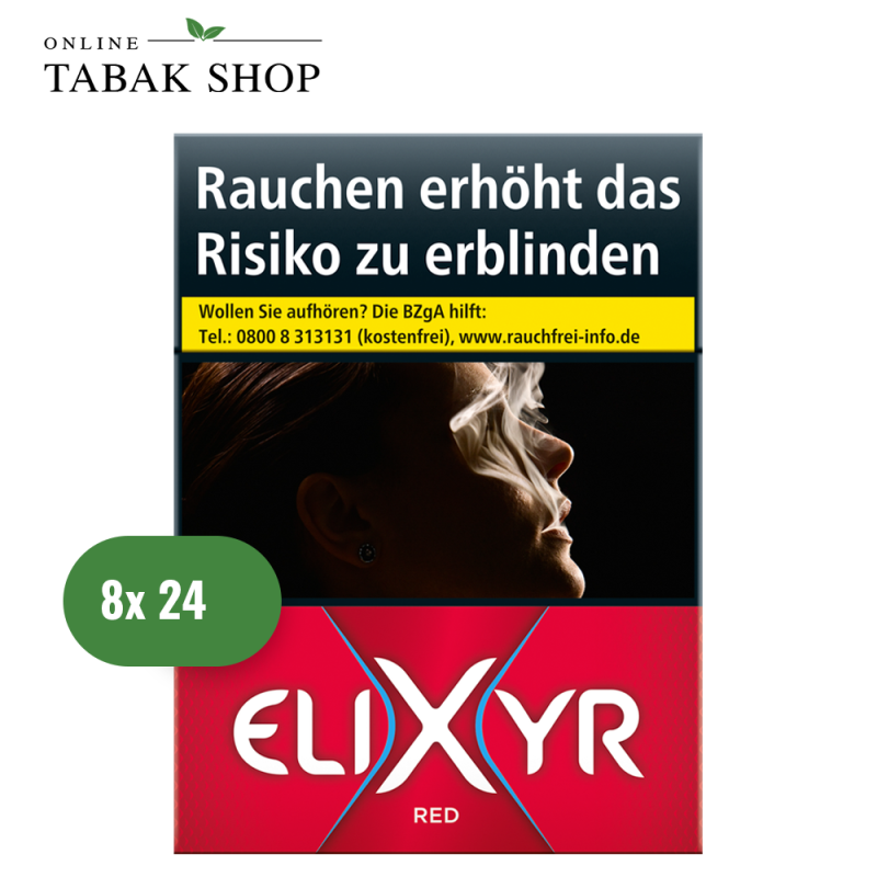 ELIXYR Red [Rot] Zigaretten "XL" (8 x 24er)