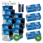L&M Blau [Blue] Tabak (10 x 40g) + 1.000 Hülsen (wählbar) + 1 Sturmfeuerzeug + 1 Feuerzeug