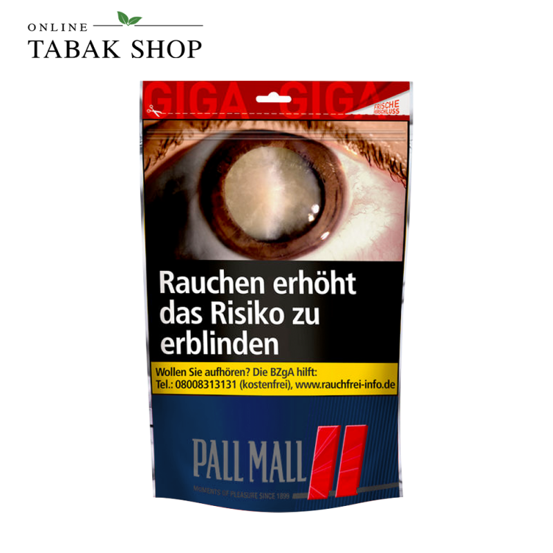 Pall Mall Red Volumentabak Beutel Giga 100g Beutel