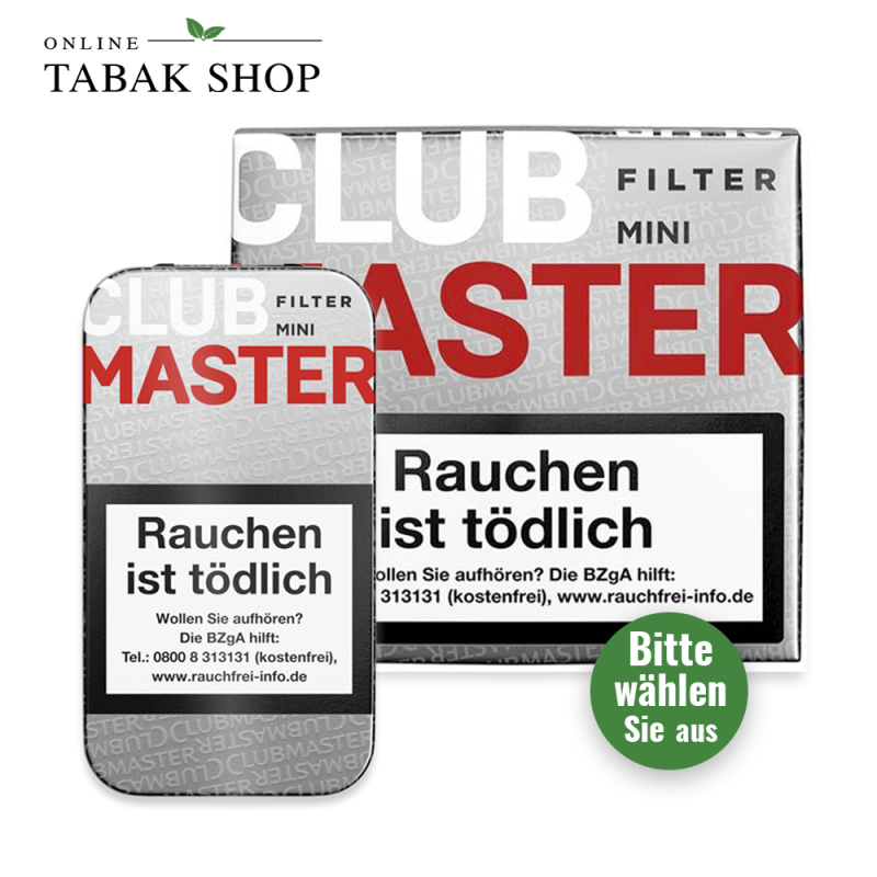 CLUBMASTER "Mini Red Filter" Zigarillos [No. 222] 5er / 20er