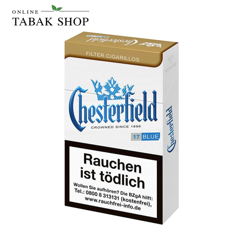 Chesterfield Blau / Blue King Size Filter Zigarillos (1x 17)