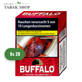 Buffalo Red Zigaretten "Maxi" (8 x 28er) - 61,20 €