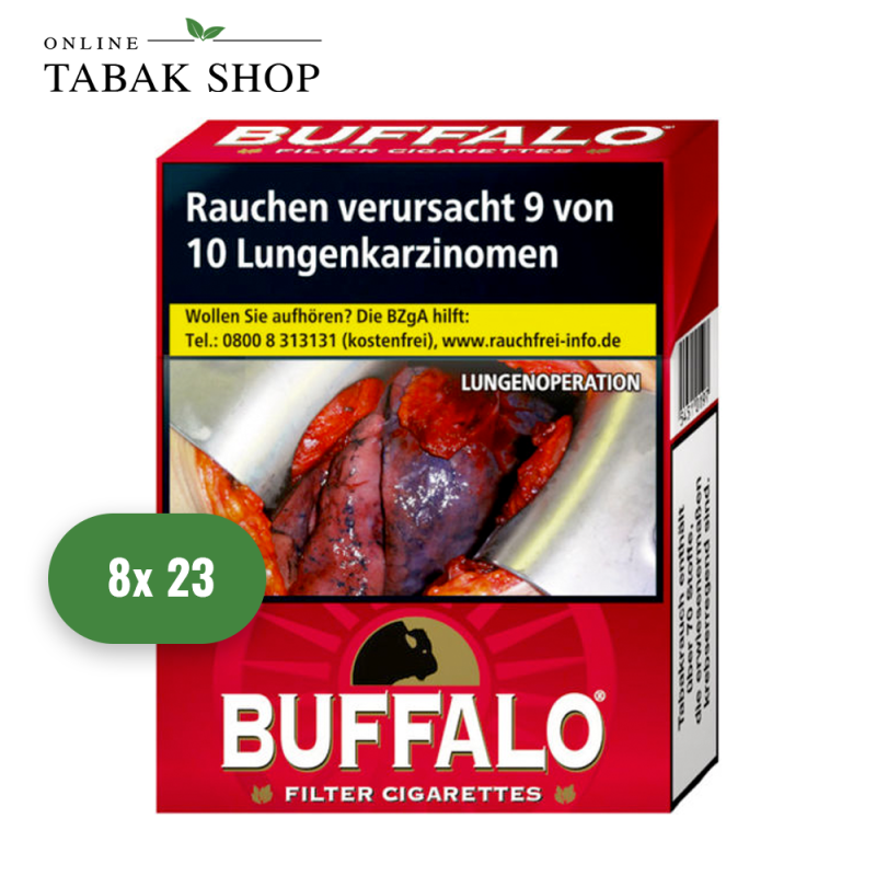 Buffalo Red Zigaretten XL (8 x 23er)
