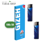 GIZEH Special Blau Blättchen (100x 50er) (1 Box) + 2 Feuerzeuge