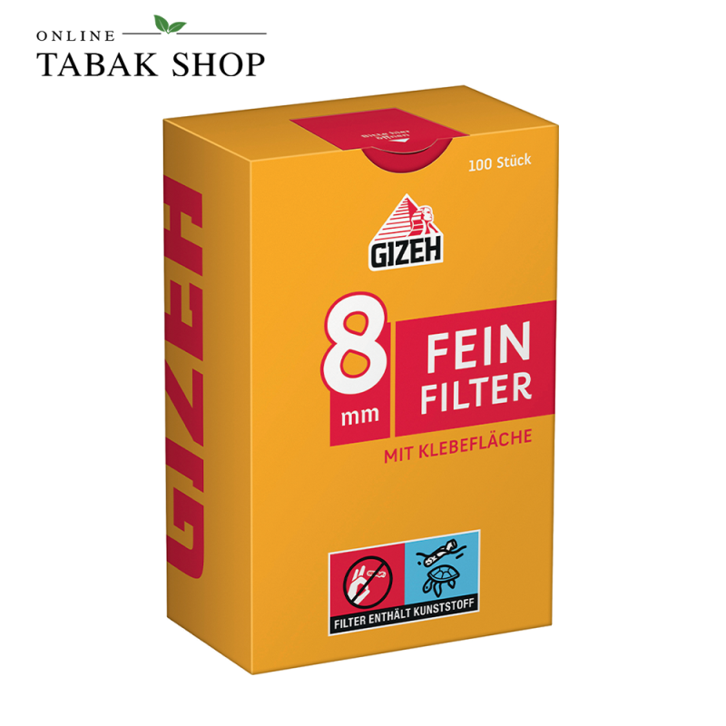 GIZEH Feinfilter 8mm 100er Packung