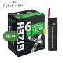 Gizeh Activ Filter Slim 6mm Zigarettenfilter Joint Tips (10x 34er) + 1 Sturmfeuerzeug