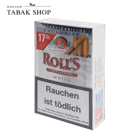 Rolls "Exclusive White" Filter Zigarillos Naturdeckblatt (1x 17er) - 3,40 €