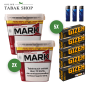 Mark 1 Adams Volumentabak (2 x 400g) + 1.000 GIZEH Full Flavor EXTRA Hülsen + 3 Feuerzeuge