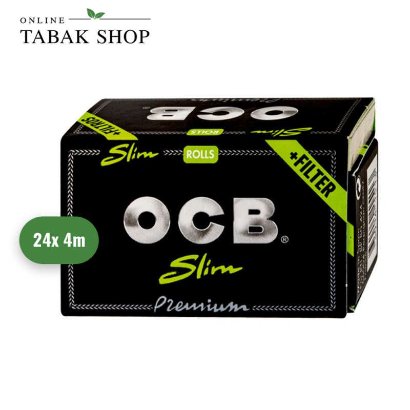 OCB Black Premium Rolls mit Tips (24x 4m)
