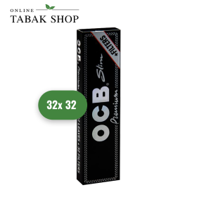 OCB Black Premium Long Slim mit Tips Zigarettenpapier (32x 32er) - 27,50 €