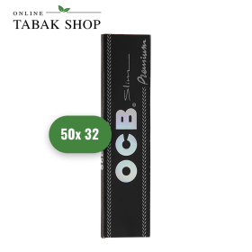 OCB Schwarz Premium Long Slim Zigarettenpapier (50x 32er) - 29,50 €