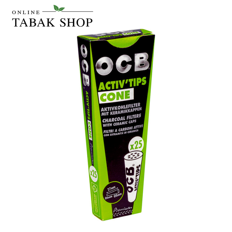 OCB Premium Activ Tips Cone (1x 25er)