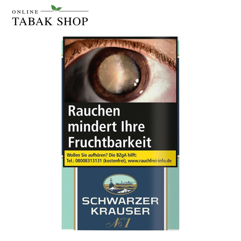Schwarzer Krauser No. 1 Feinschnitt Tabak 30g Pouch