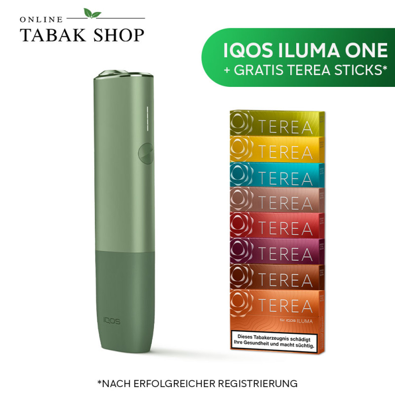 IQOS ILUMA One + TEREA Sticks moss green