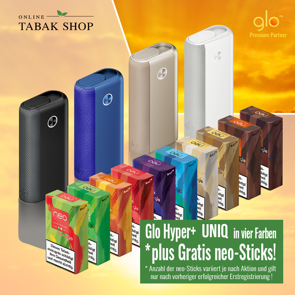 Etui für GLO Hyper uniq + X2 Device Kit Tabakerhitzer neo Sticks