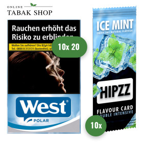 West Polar (10 x 20er) + 10 x Ice Mint Karten Hipzz - 83,00 €