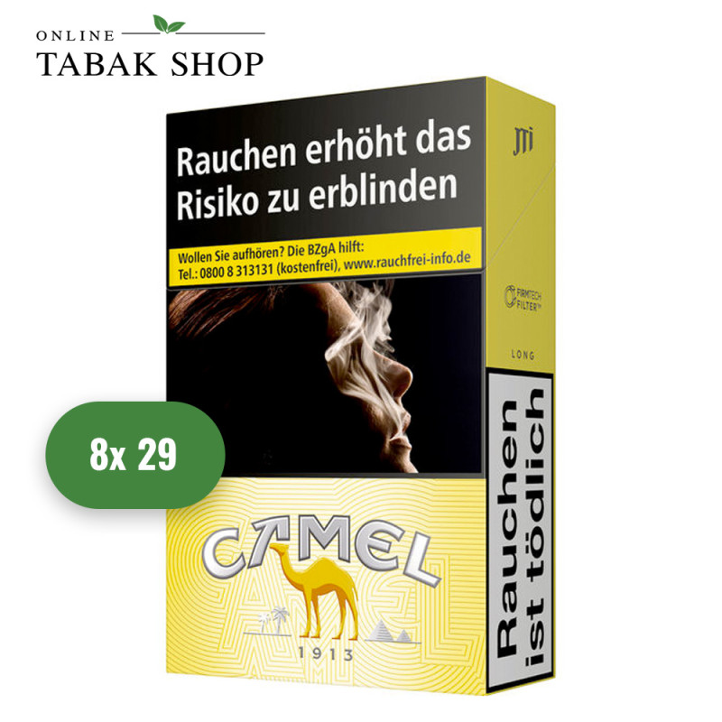 Camel Yellow [Gelb] Zigaretten "Long BP XXL" (8 x 29er)