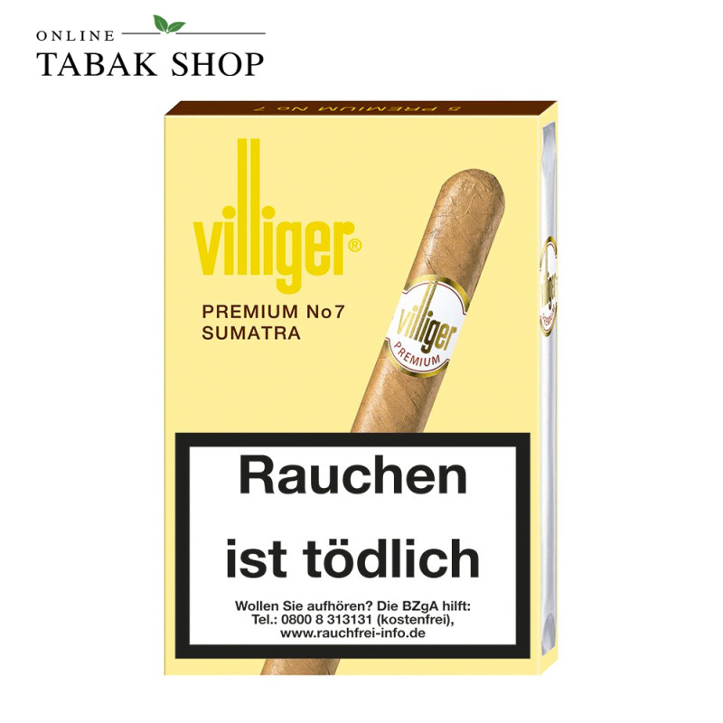 Villiger "Premium No.7 Sumatra" Zigarren 5er Schachtel
