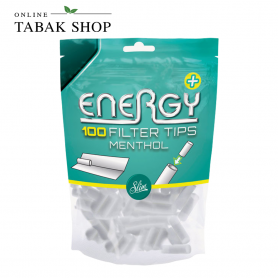 Energy+ (Elixyr+) Menthol Filter Tips 6mm (Beutel à 100 Stück) - 1,50 €