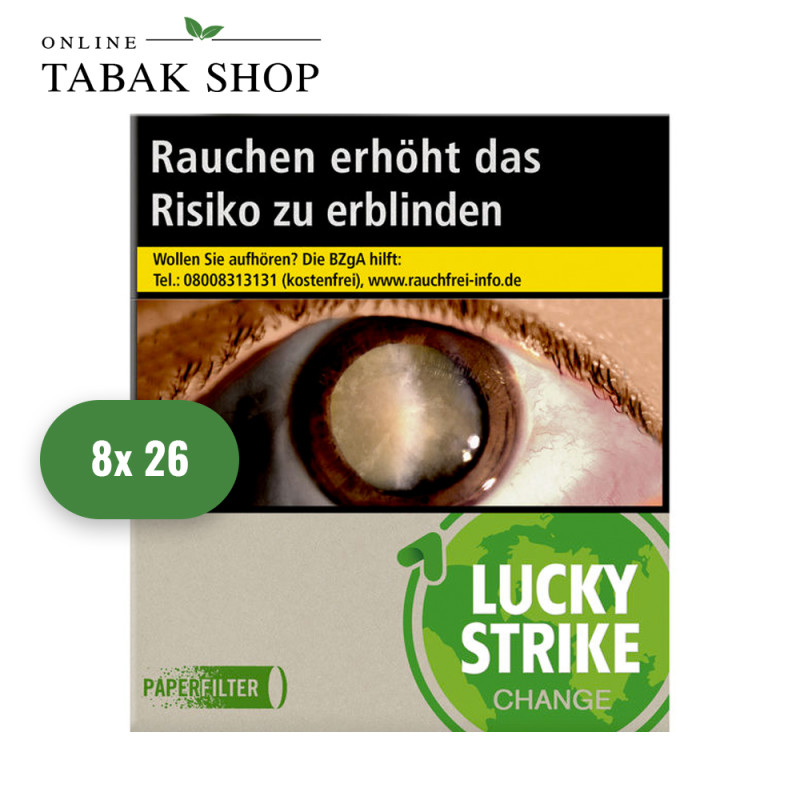 Lucky Strike Change Green Zigaretten Giga (8 x 25er)