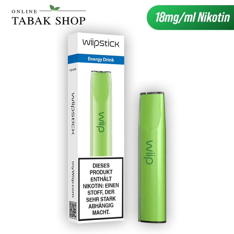 Wiipstick Einweg E-shisha 18mg Nikotin Energy Drink