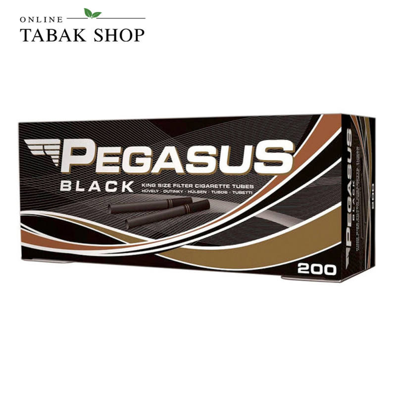 Pegasus Black Schwarze Hülsen 200er Packung