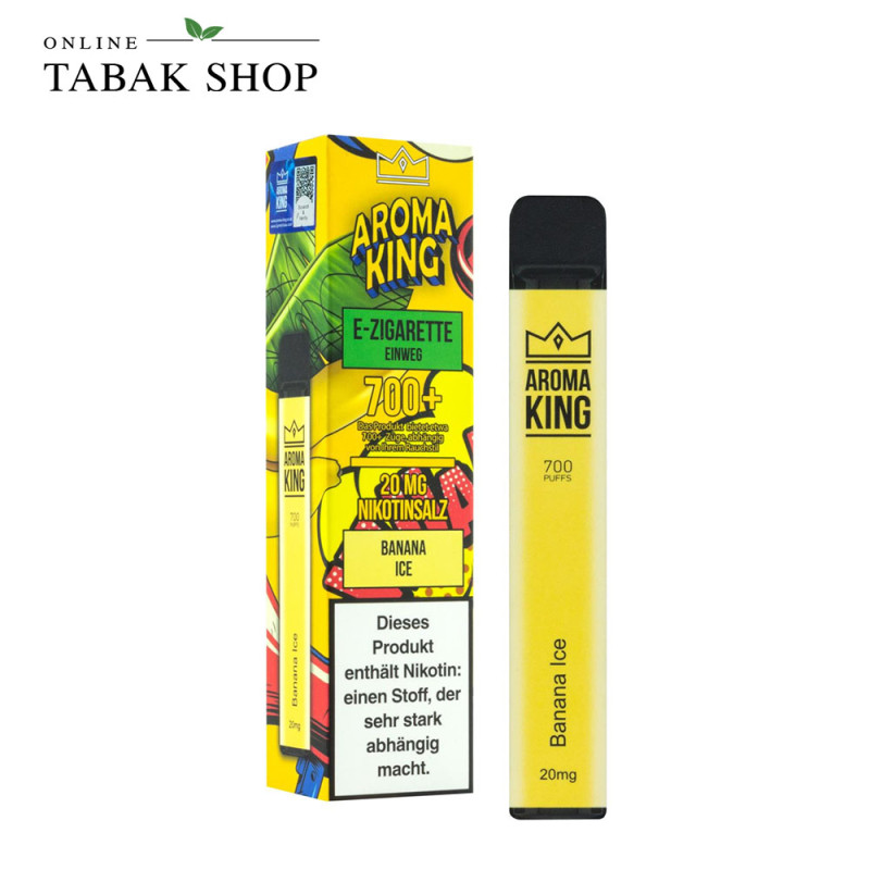Aroma King 700 Einweg E-Zigarette 20mg/ml Nikotin Banana Ice