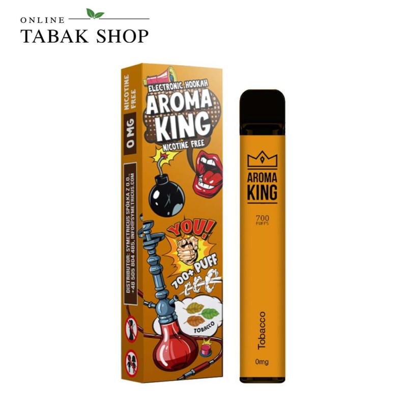 Aroma King 700 Einweg E-Zigarette ohne Nikotin Tobacco