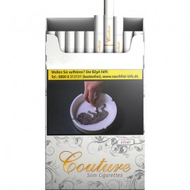 COUTURE »Silver« Slim Zigaretten "OP" (10 x 20er) - 63,00 €