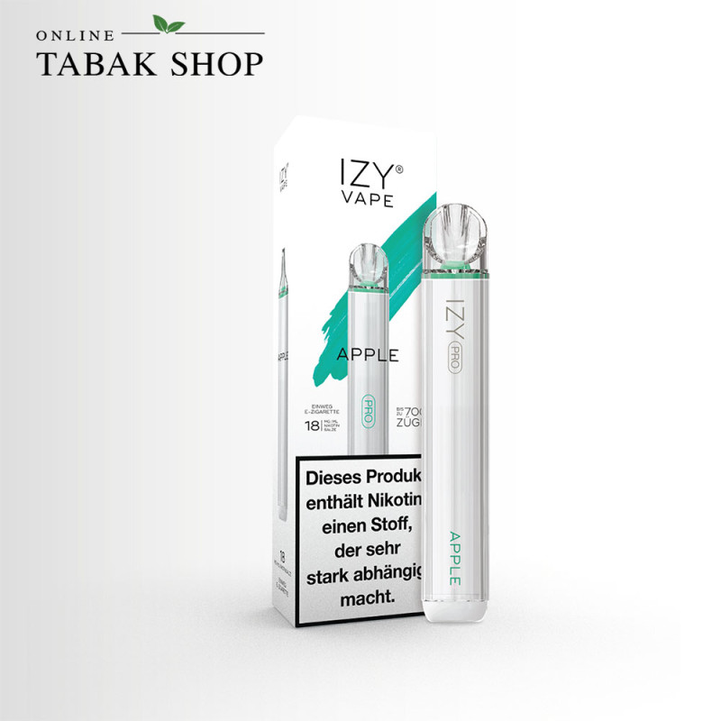 IZY PRO Vape Einweg E-Zigarette Apple 18 mg/ml Nikotin