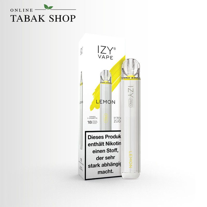 IZY PRO Vape Einweg E-Zigarette Lemon 18 mg/ml Nikotin