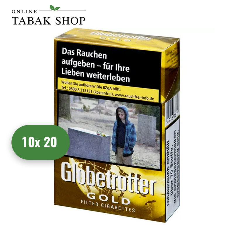 GLOBETROTTER Zigaretten Gold "OP" (10 x 20er)