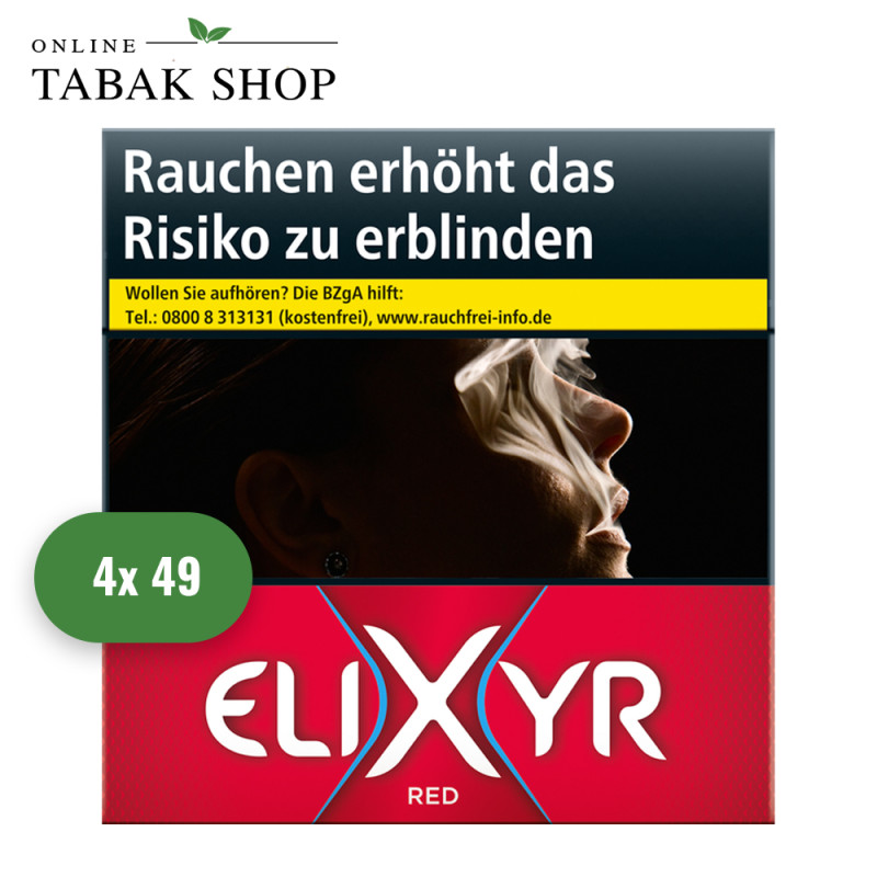 ELIXYR Red [Rot] Zigaretten "5XL" (4 x 49er)