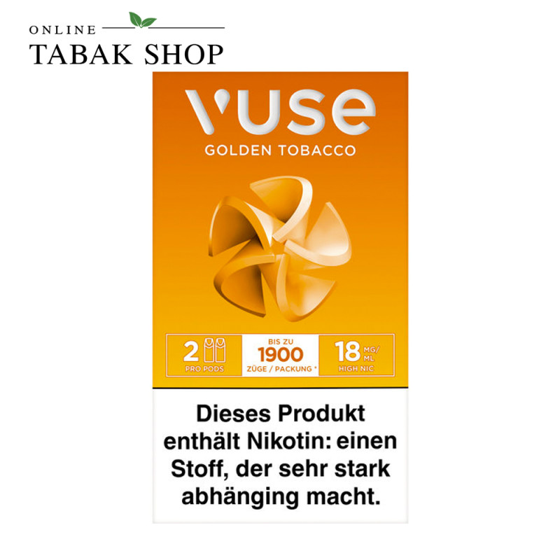 Vuse Pro Pod Caps Golden Tobacco (18mg/ml Nikotin)