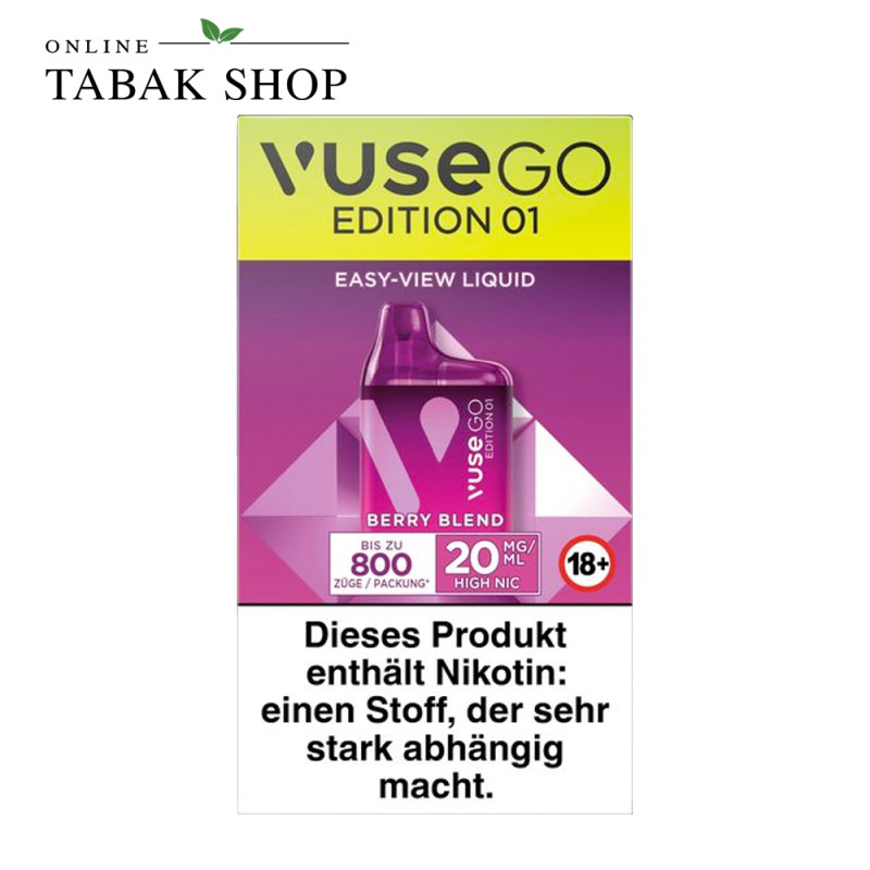 Vuse Go 800 Box Berry Blend (20mg/ml Nikotin)
