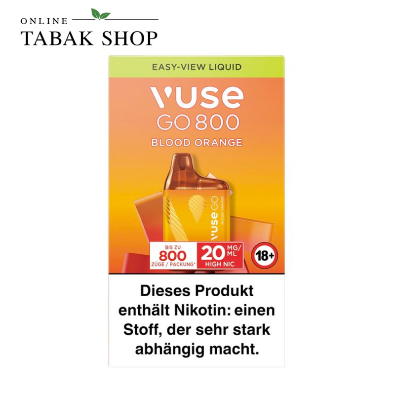 Vuse Go 800 Box Blood Orange (20mg/ml Nikotin)