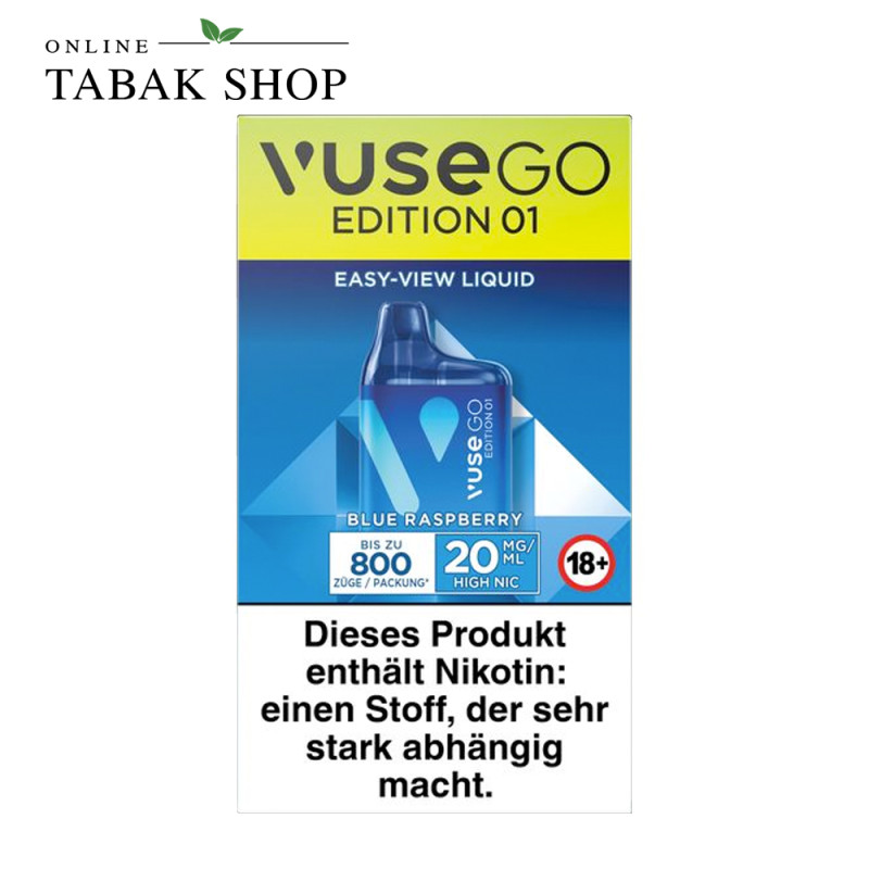 Vuse Go 800 Box Blue Raspberry (20mg/ml Nikotin)