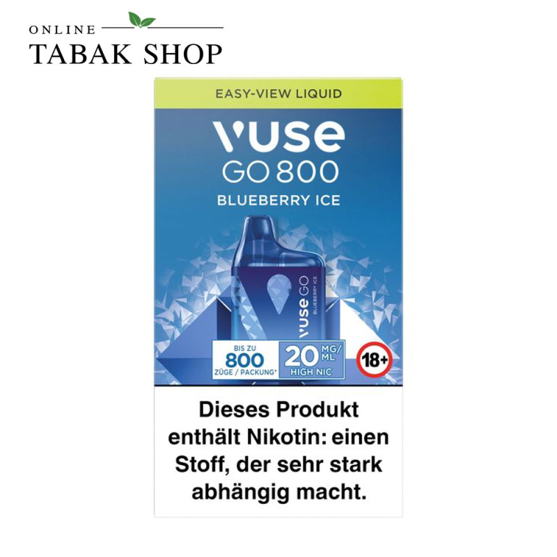 Vuse Go 800 Box Blueberry Ice (20mg/ml Nikotin)