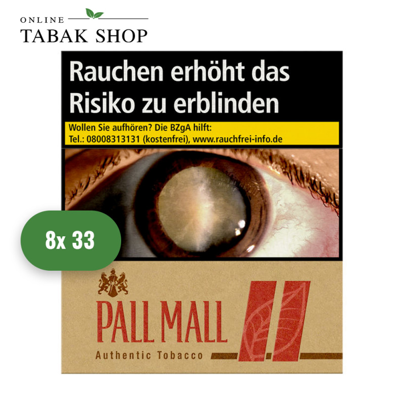 Pall Mall Authentic Red Super (8 x 33er)
