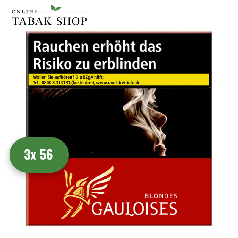 Gauloises Blondes Rot Zigaretten 5XL (3 x 56er)