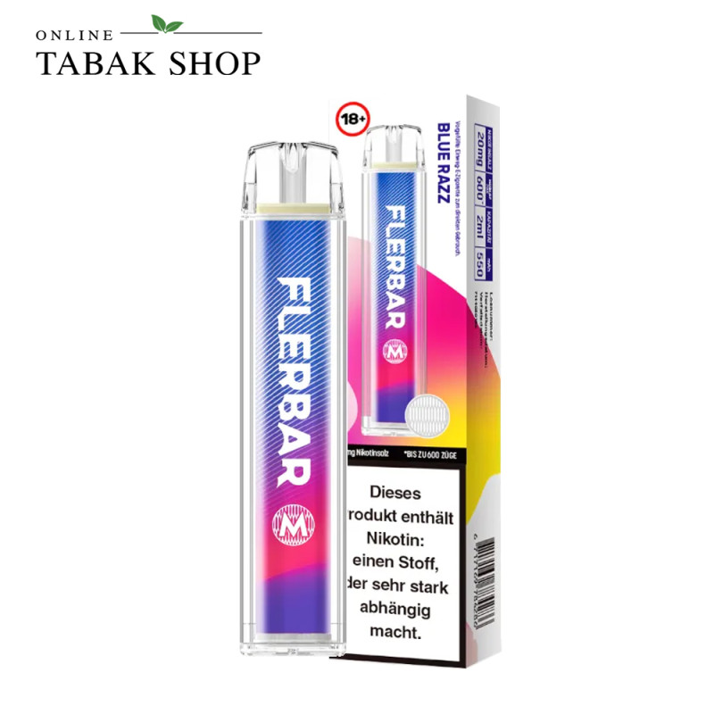 Flerbar M Vape Einweg Blue Razz