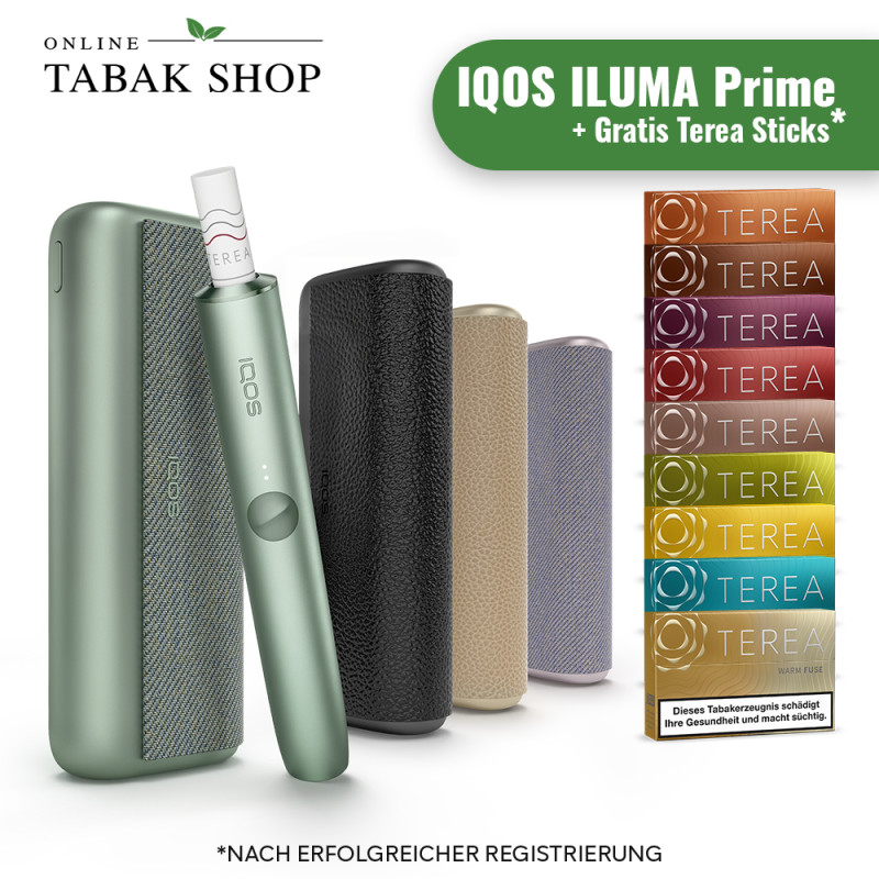 IQOS ILUMA Prime + bis zu 40 TEREA Sticks nach Registrierung* von IQOS
