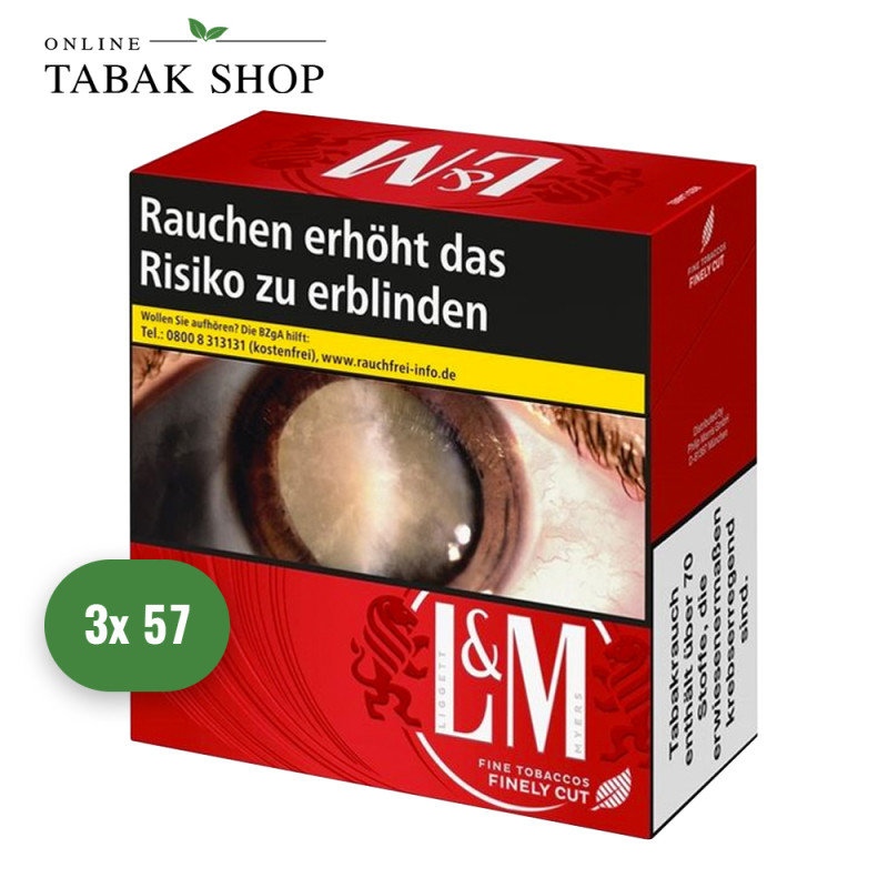 L&M Red Label Zigaretten 7XL (3 x 55er)