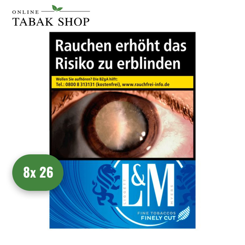 L&M Blue Label Zigaretten 2XL (8 x 26er)