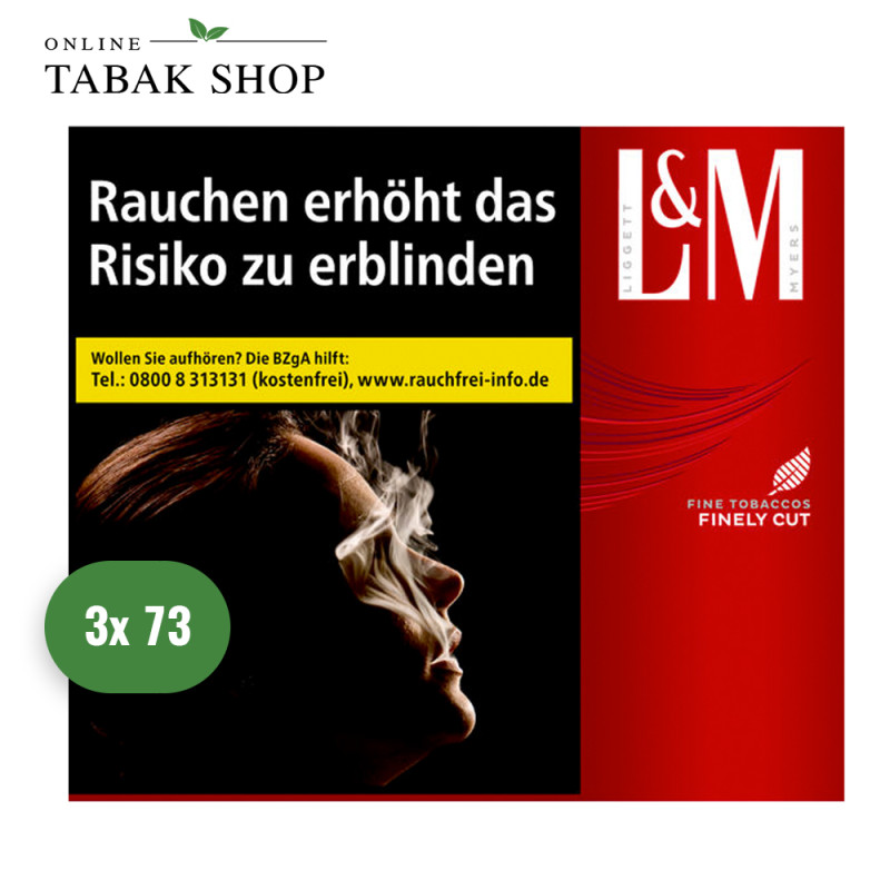 L&M Red Label Zigaretten 9XL (3 x 73er)