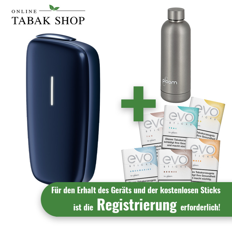 PLOOM navyblue + Thermoflasche + bis zu 120 EVO Sticks nach Registrierung* von PLOOM