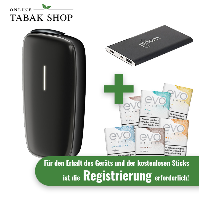 PLOOM Slategrey + Powerbank + bis zu 120 EVO Sticks nach Registrierung* von PLOOM