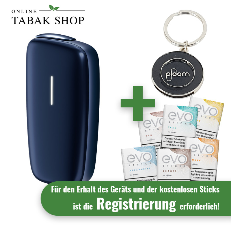 PLOOM navyblue + Schlüsselanhänger + bis zu 120 EVO Sticks nach Registrierung* von PLOOM