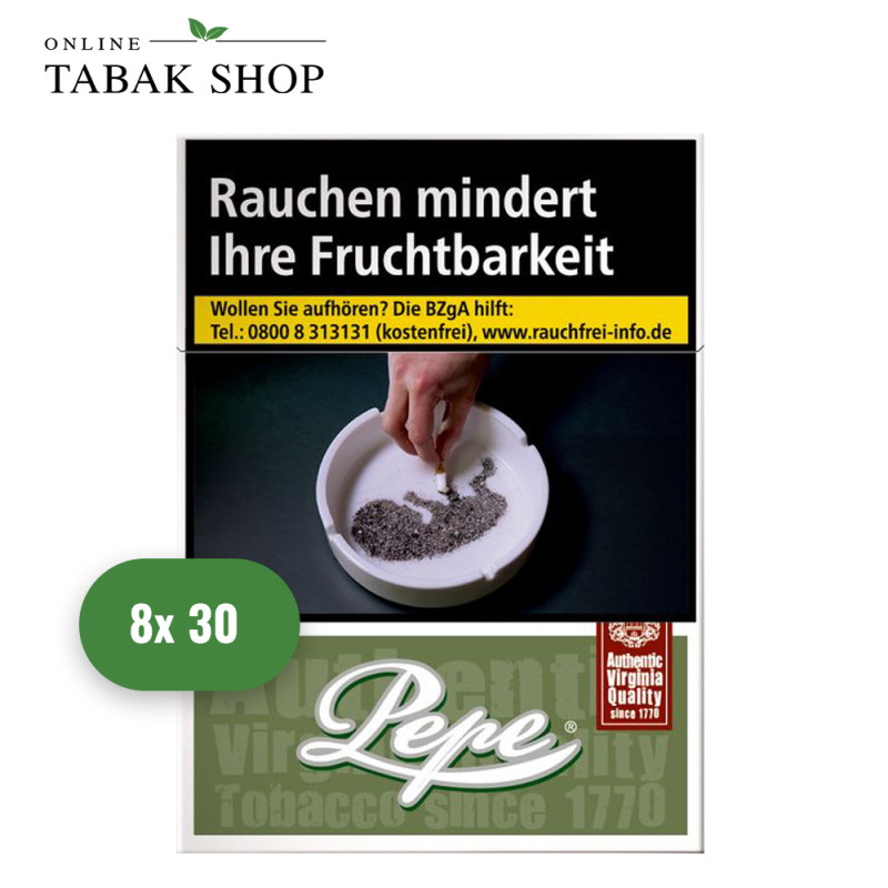 Pepe Rich Green Zigaretten XXL (8 x 30er)