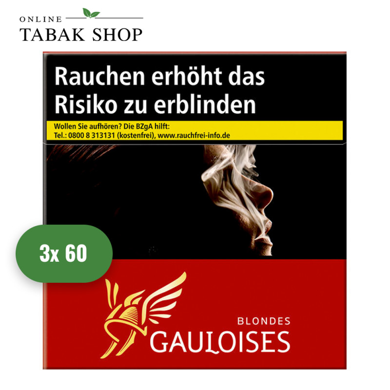 Gauloises Blondes Rot Zigaretten 5XL (3 x 60er)